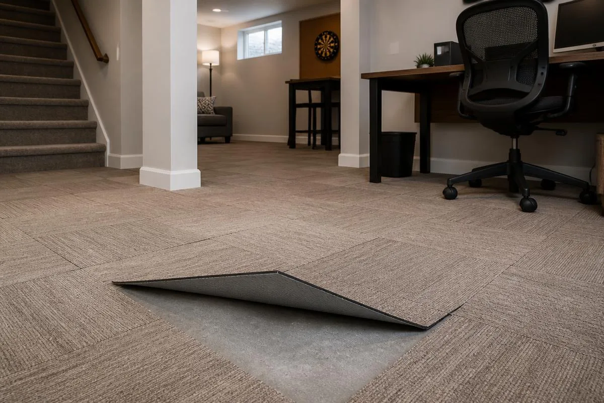 How we install carpet tile