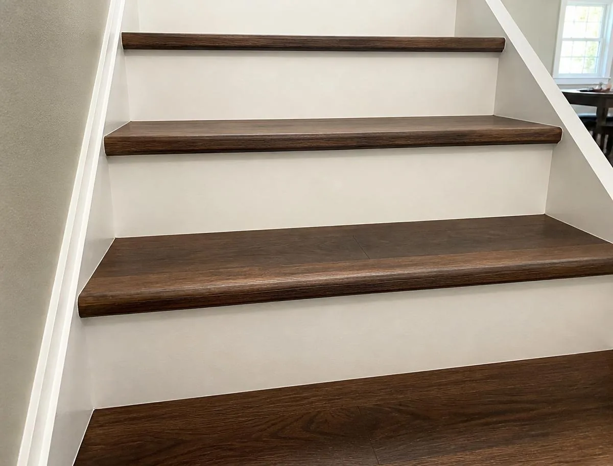 Custom nosings are what separate a clean job from a DIY look